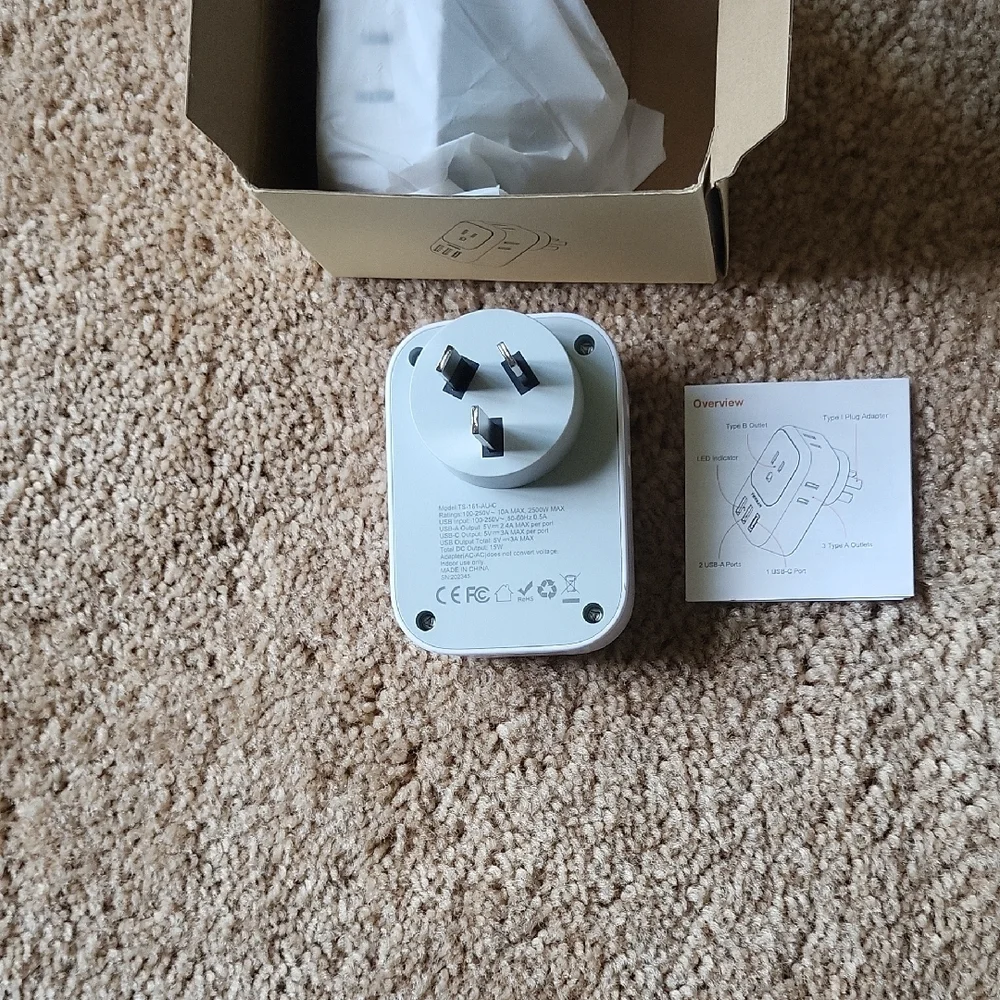TESSAN Power Adapters Set For Australia And New Zealand